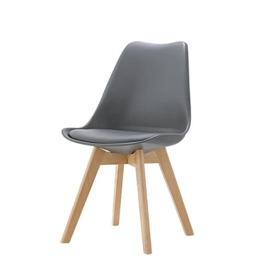 Grey Eames Style Chair with Padded Seat Hire - Rental