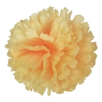 Orange Carnation Cotton Silk Flowers