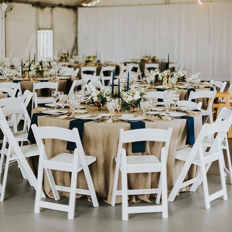 White shop event chairs