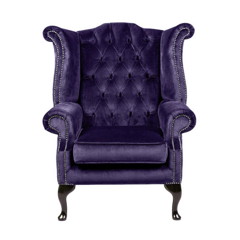 Velvet Wingback Chair Hire - Rental